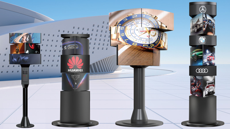 Revolutionary 360° Rotating LED Displays for Events and Retail