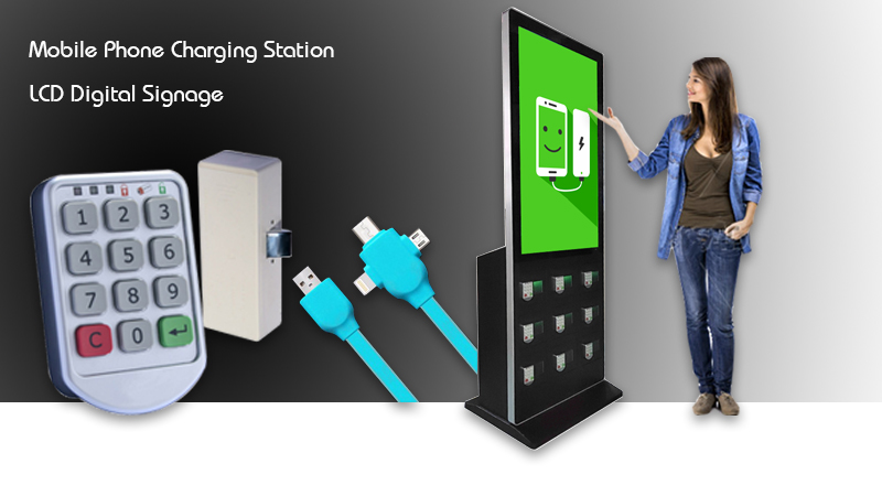 New Trend of Mobile Phone Charging Station Digital Signage
