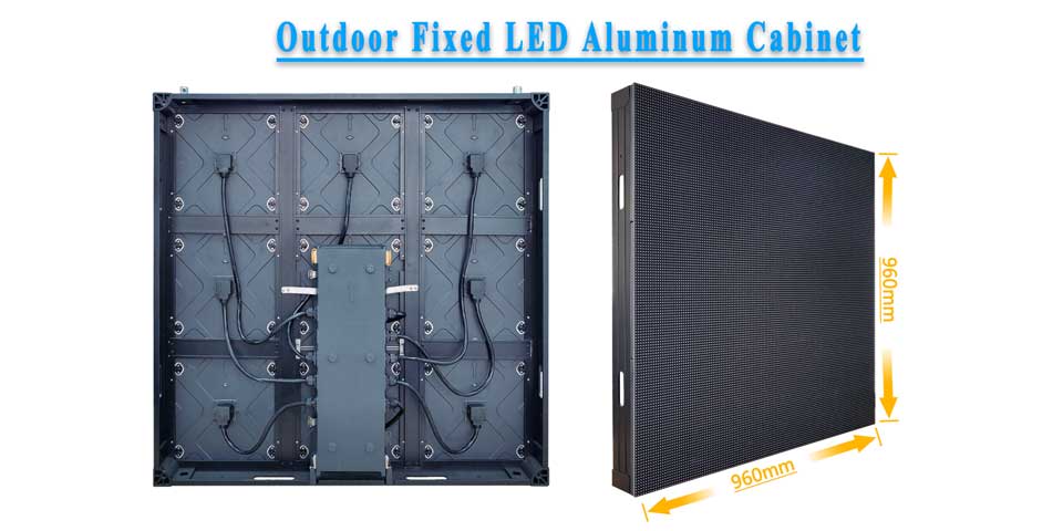 Outdoor Fixed Aluminum Cabinet Customized Size 960 X 960mm