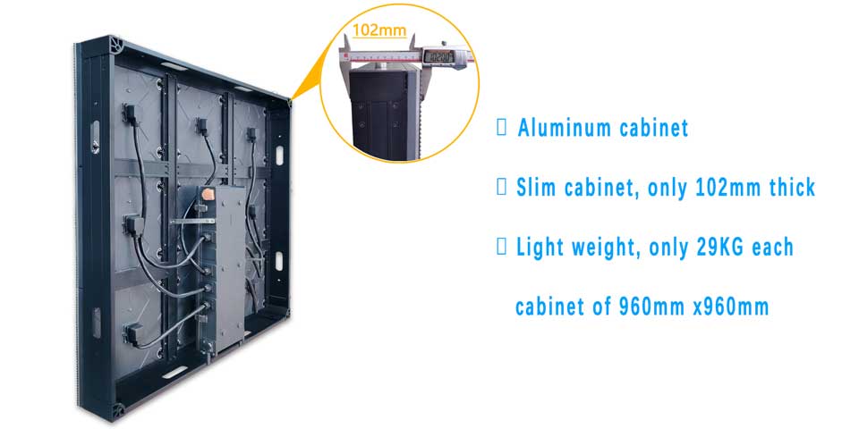 Front & Rear Service Lighter & Thinner Aluminum Cabinet