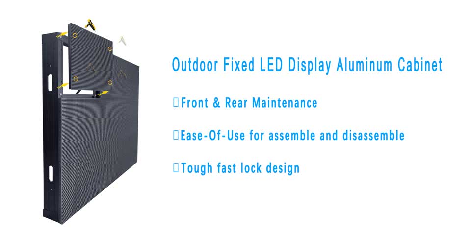Outdoor Fixed LED Display Aluminum Cabinet