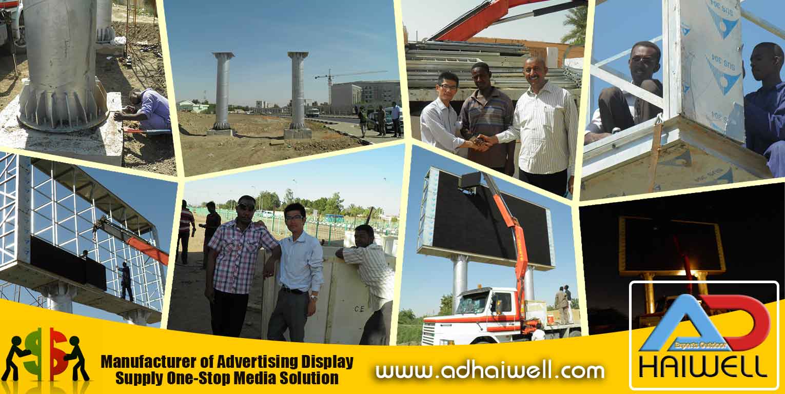 Adhaiwell installed LED display Billboard in Sudan Africa