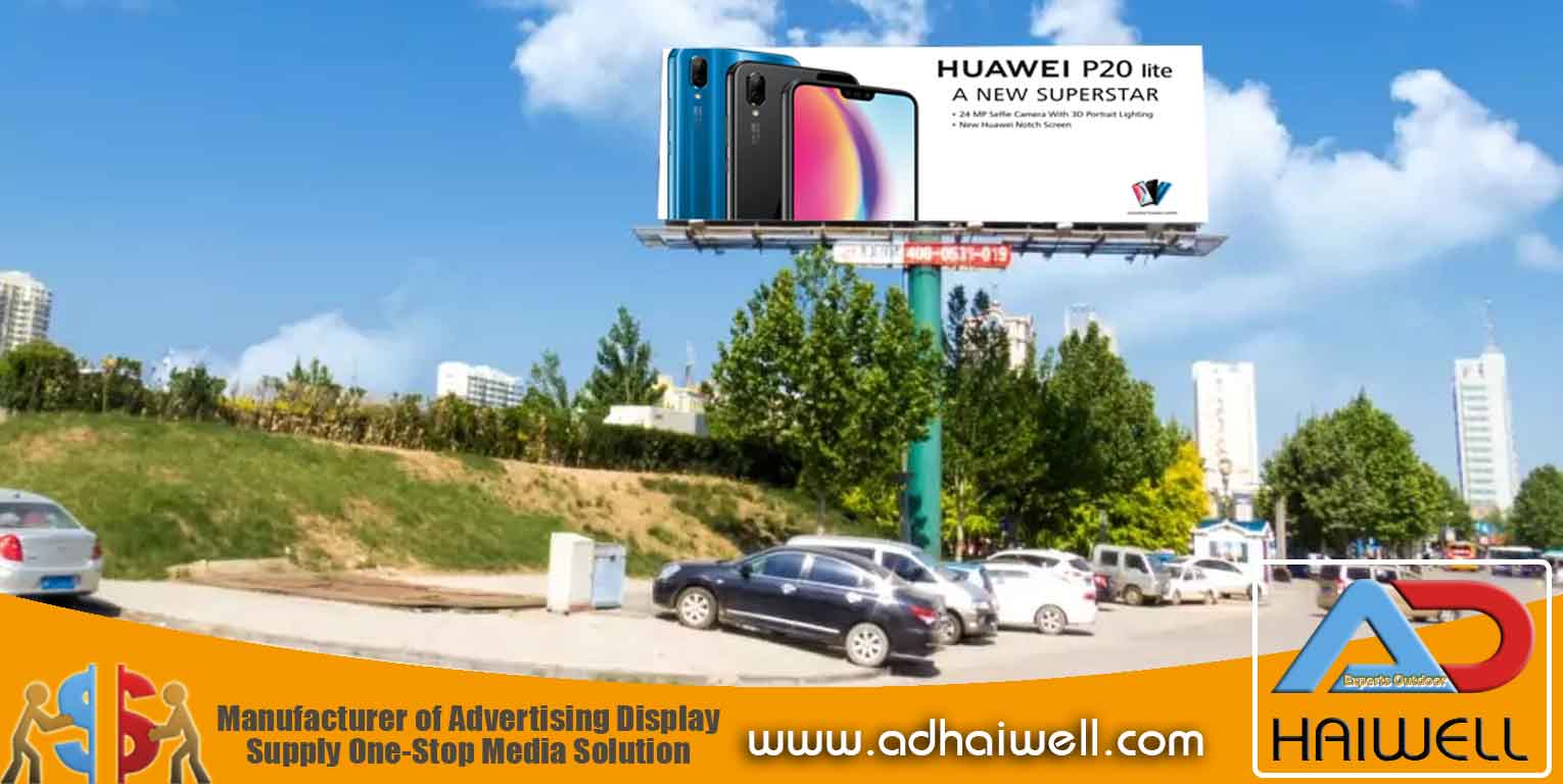 outdoor column advertising billboard structure