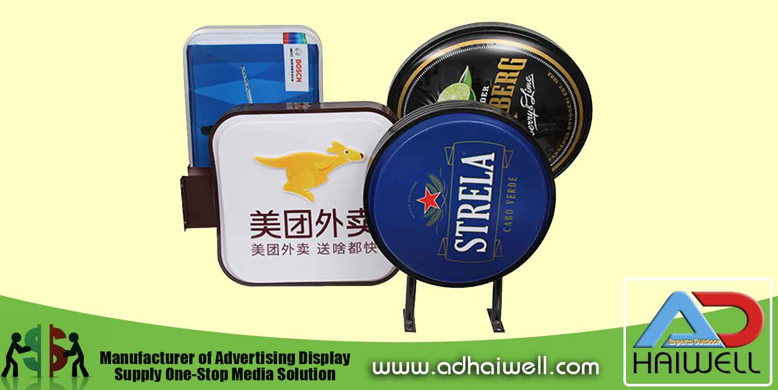  3D Vacuum Formed Embossing Acrylic Light Box Round Shape Signs