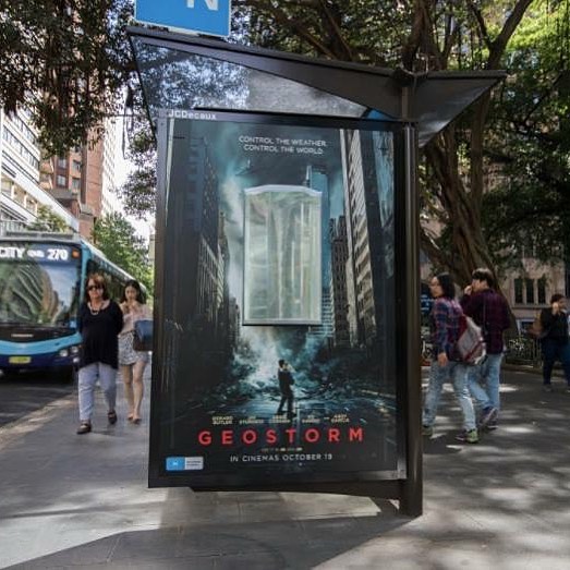 10. Geostorm brought the storm to the streets of Australia!