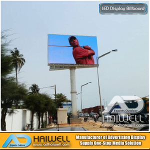 Outdoor Unipole SMD LED Screen Display Advertising Billboard Structure