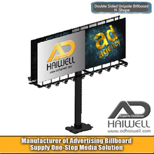 Double Side H Type Outdoor Advertising Billboard Digital Hoardings Display