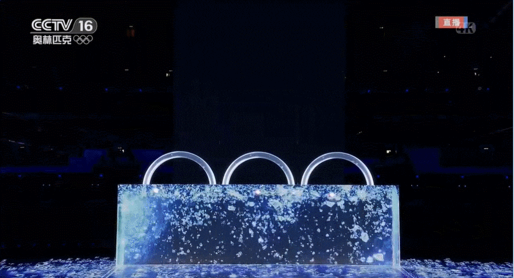 Olympic Ice Rings 3D LED Screen
