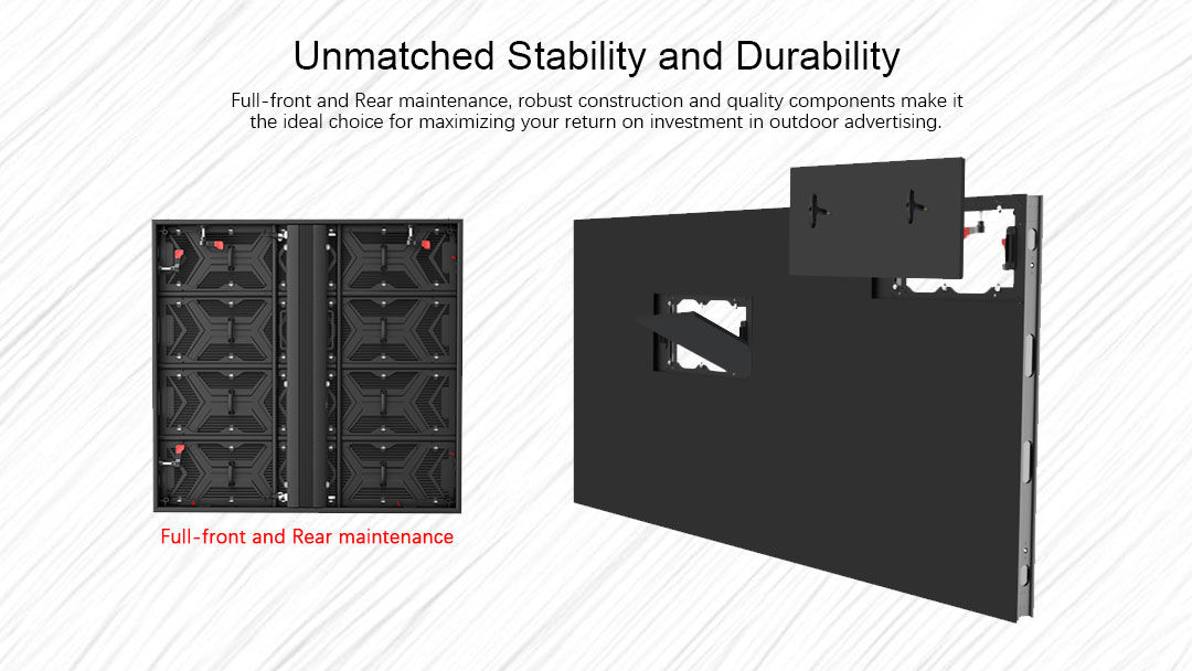 front and Rear maintenance LED cabinet