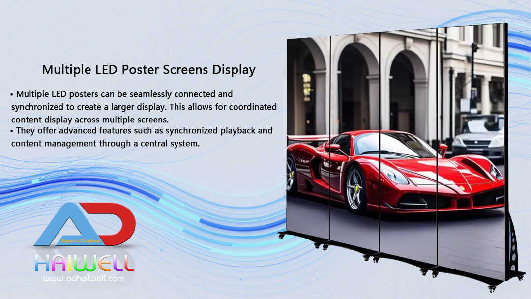 Multiple LED Poster Screen Display