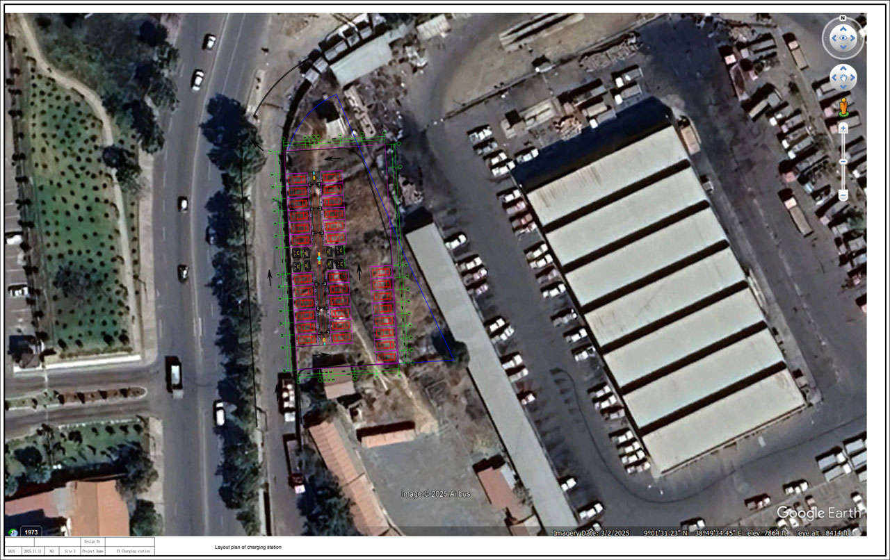 Layout-Plan of EV Charging Station