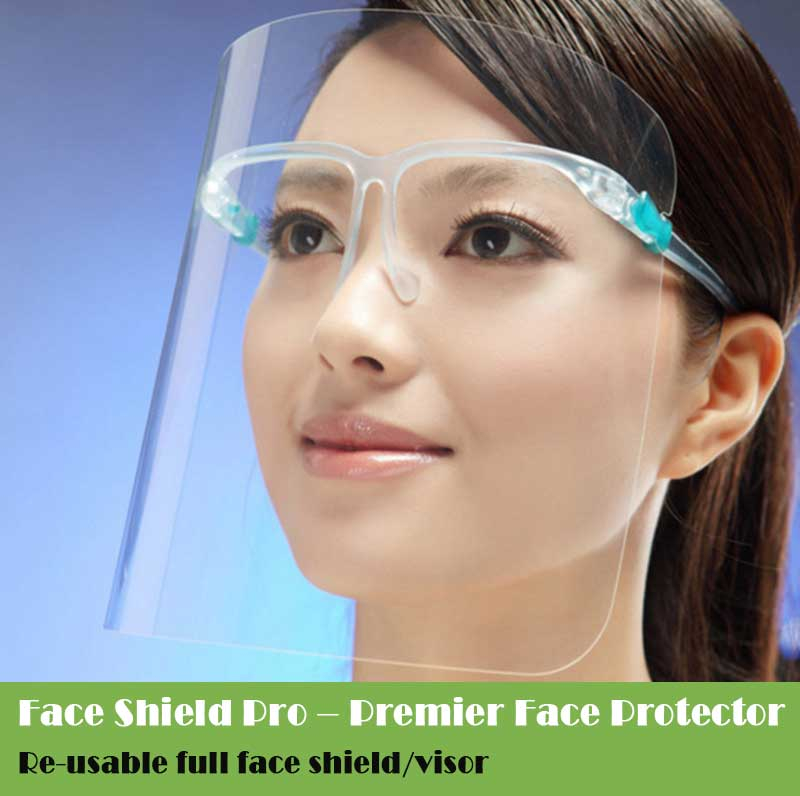 Face Shield PET Cover & Goggles Premier Face Protector