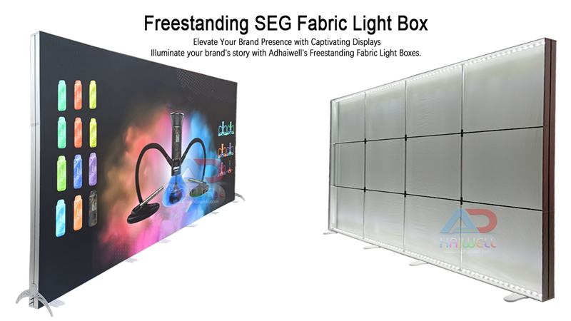 Why Choose Customizable Freestanding SEG Fabric Light Boxes