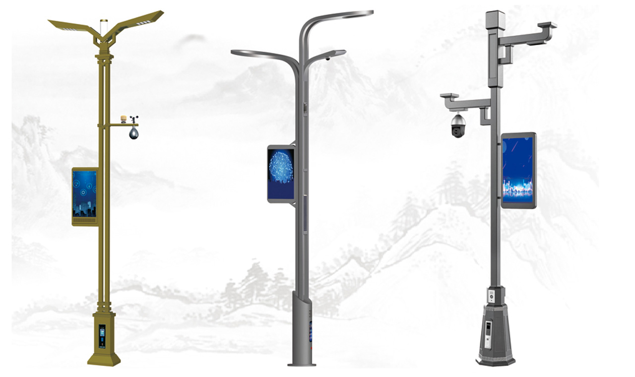 smart-city-street-lighting-pole-LED-screen-advertising-digital-signage