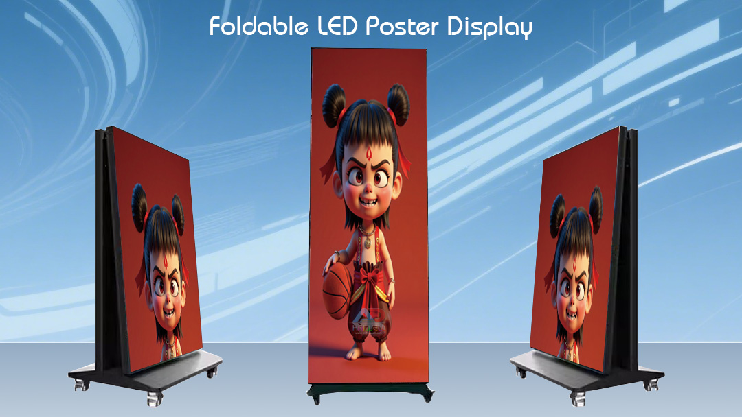 Foldable Digital LED Poster Display Signage