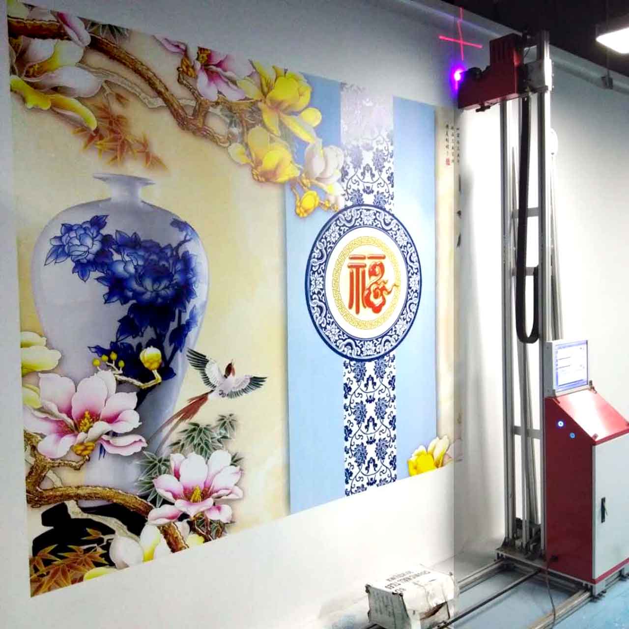 China Printer 5D Art Painting Wall Printer UV Wall Printing Machine