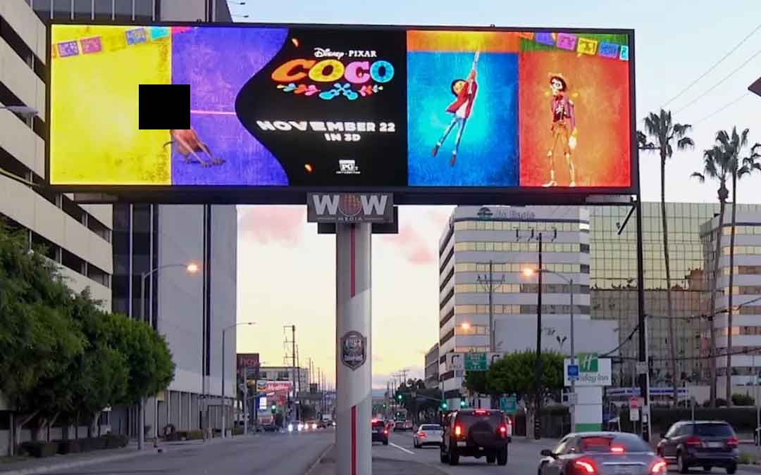outdoor unipole led display advertising billboard