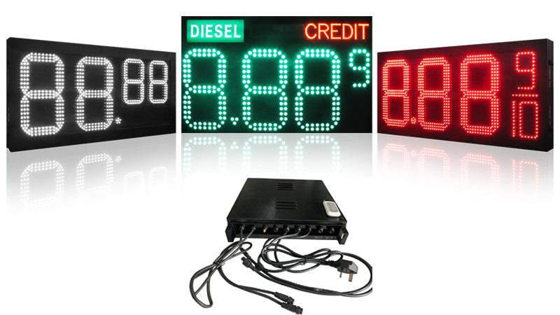 Adhaiwell 12inch Digit LED Gas Price Signs