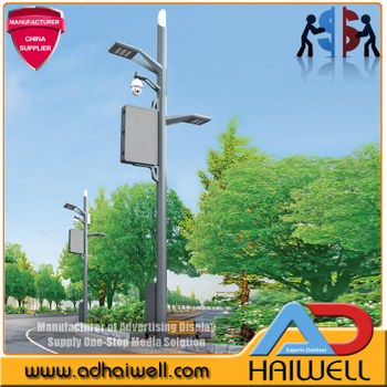 Outdoor City New Smart Digital Street Furniture Lamppost Led