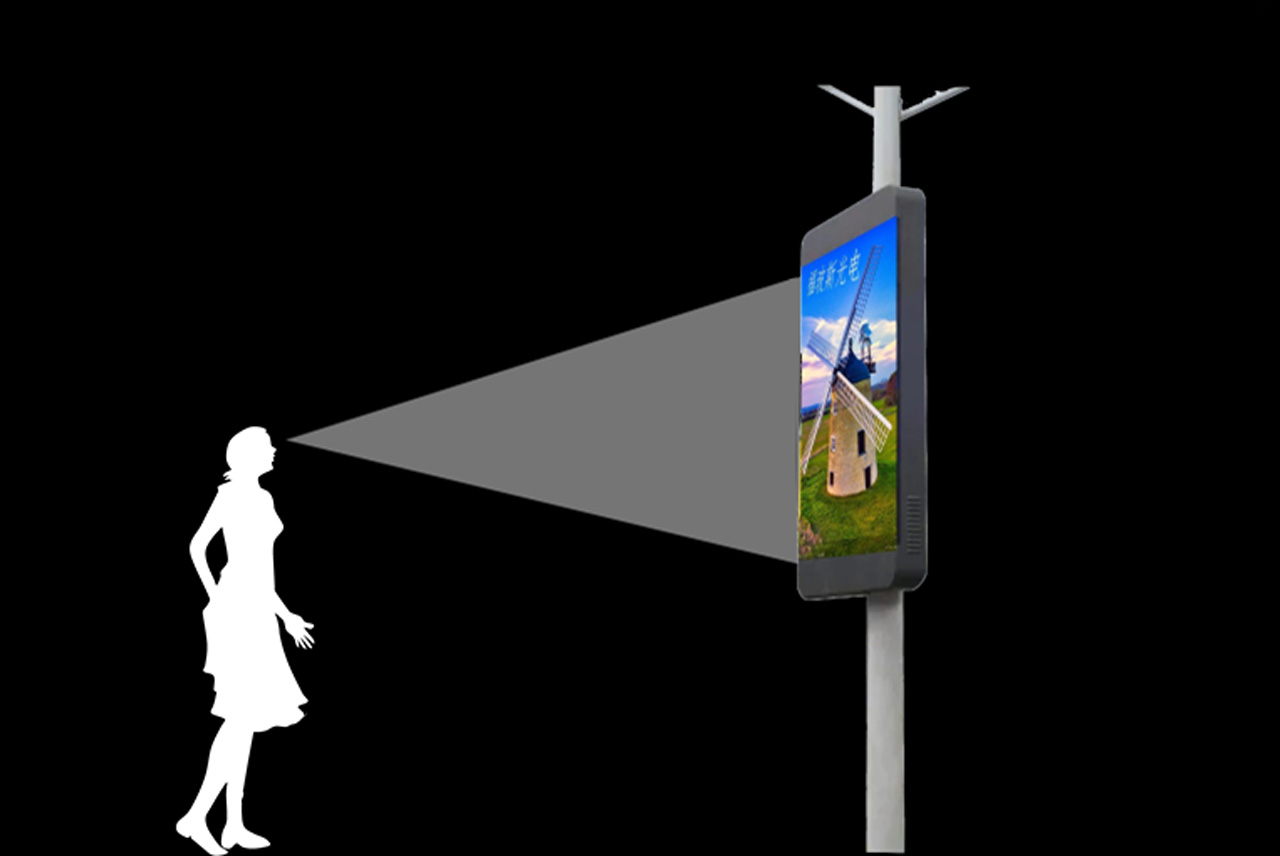 Digital Street Furniture Pole Led Display