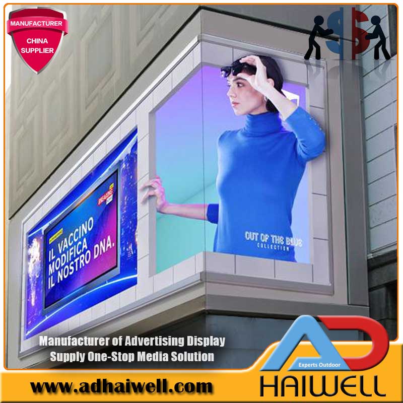 Outdoor Naked Eye 3D Video LED Screen Display