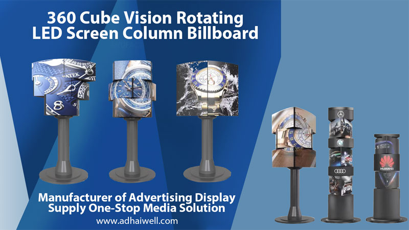 Boost Your Business with 360 Cube Vision Rotating LED Display