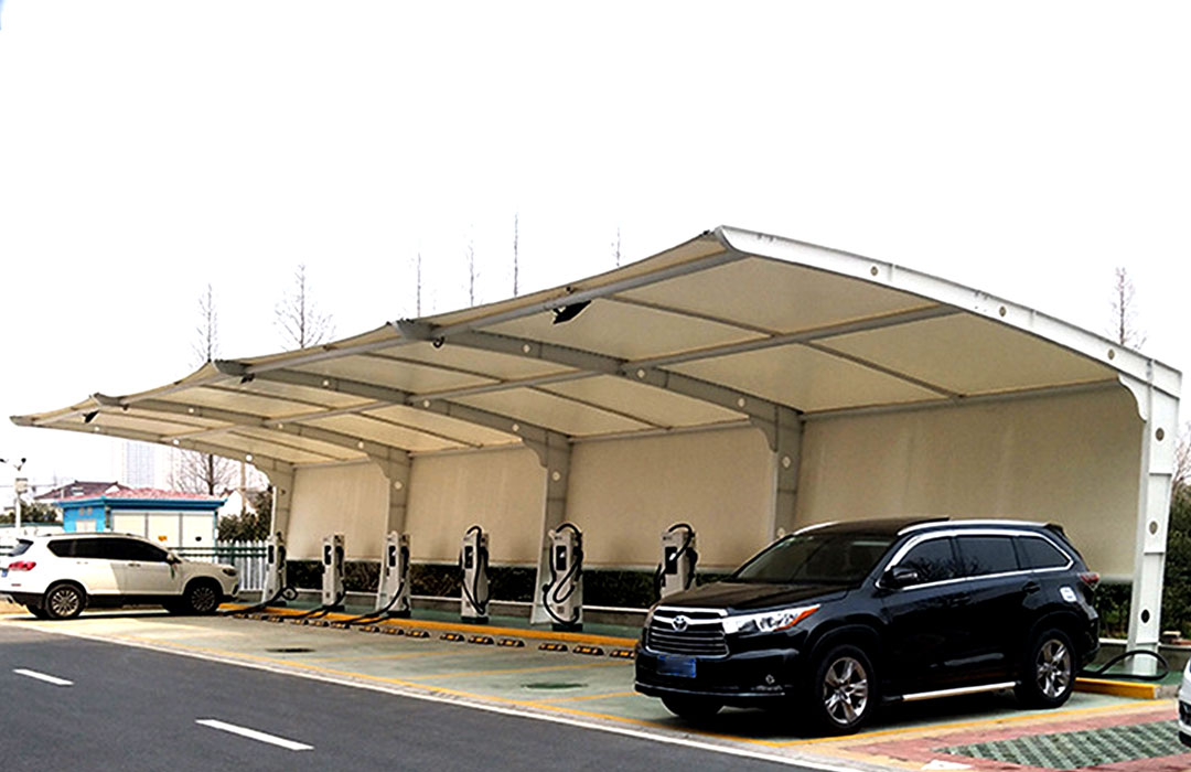 Tensile Membrane Carport Strucuture