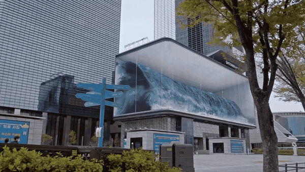 3D water wave LED Video Display