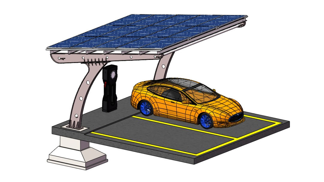 Adhaiwell Solar Carport 3D Tailored Design Previews