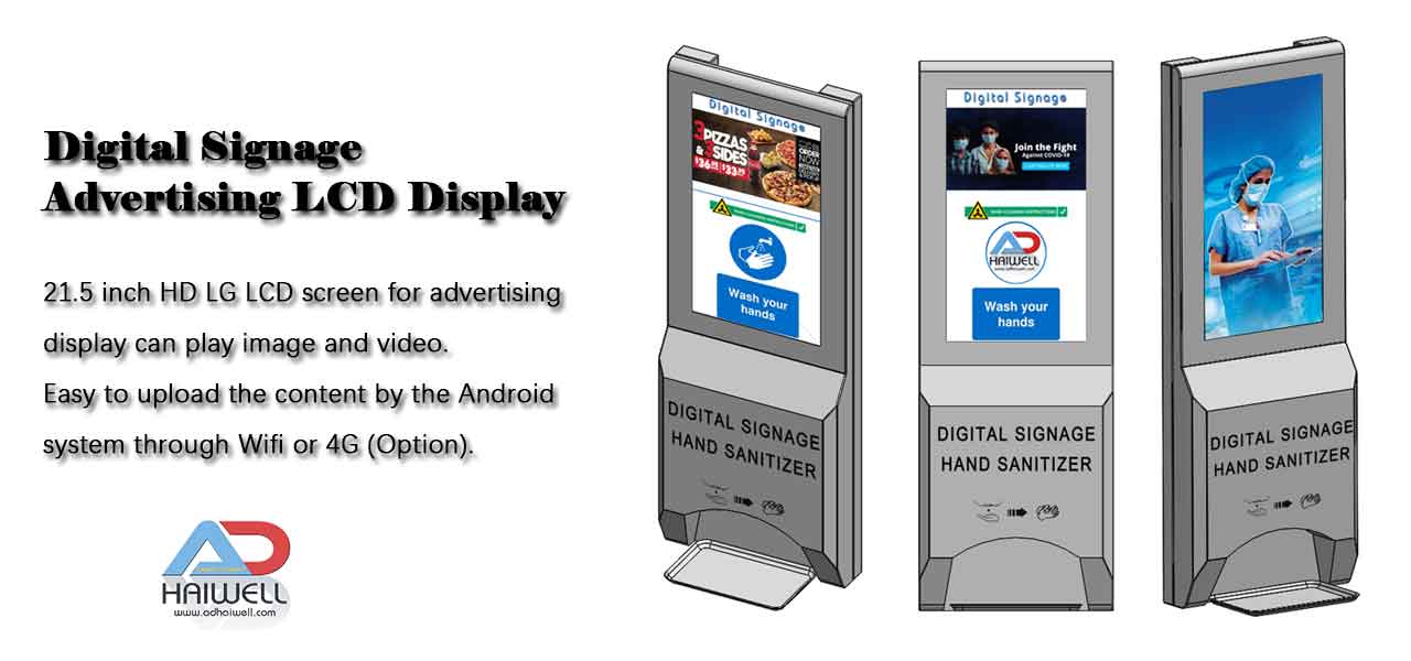 Digital-Signage-Advertising-LCD-Display-hand-sanitizer