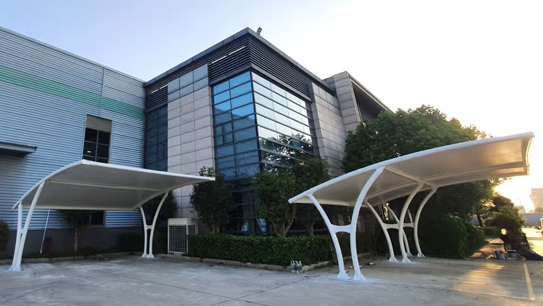 Architectural Fabric Tensile Membrane Car Shelters