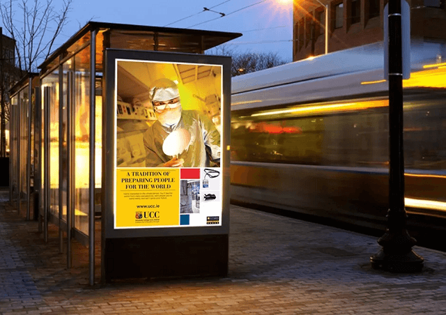 Bus Shelter With Advertising Light Box