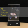 Portable Menu Holder Advertising Display Power Bank